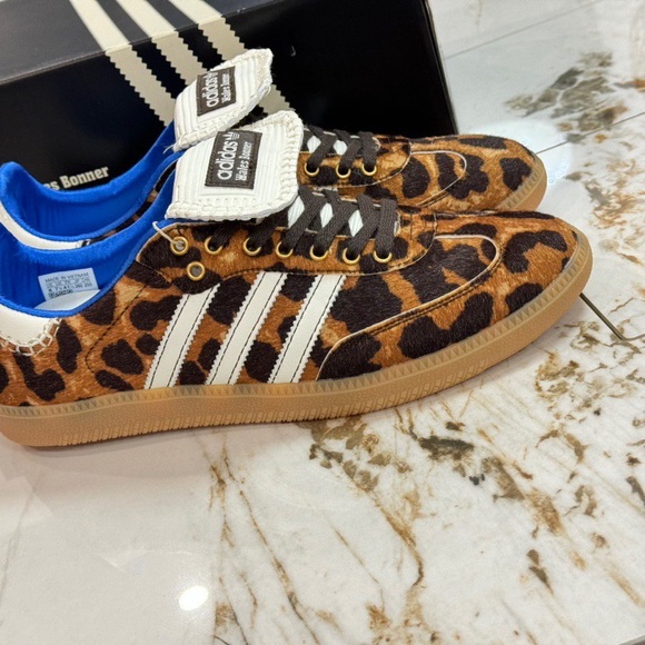 adidas Shoes - Adidas x Wales Bonner Samba Pony Leopard Print Women's